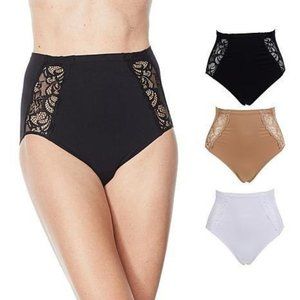 RHONDA SHEAR 3PK SEAMLESS AHH panties Black, Nude & White Size Medium